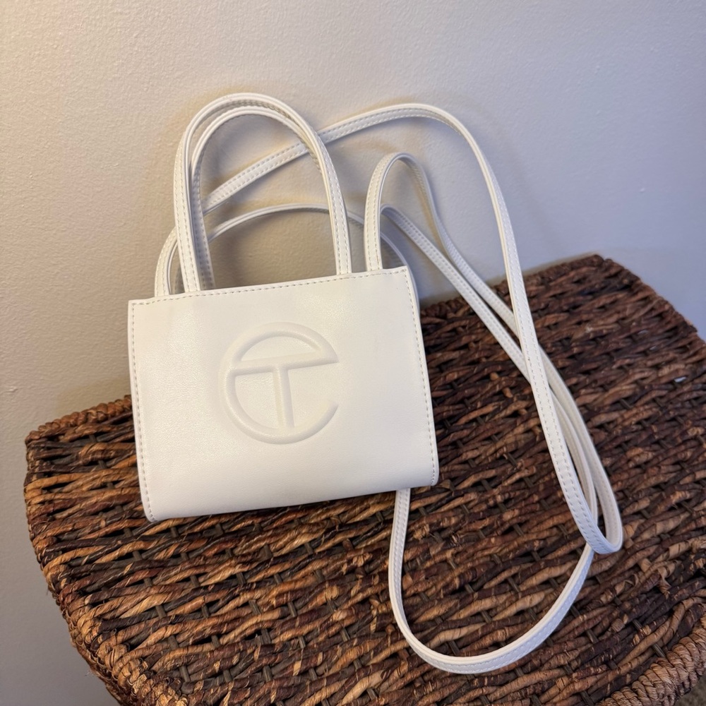 Small White Telfar Shopping Bag